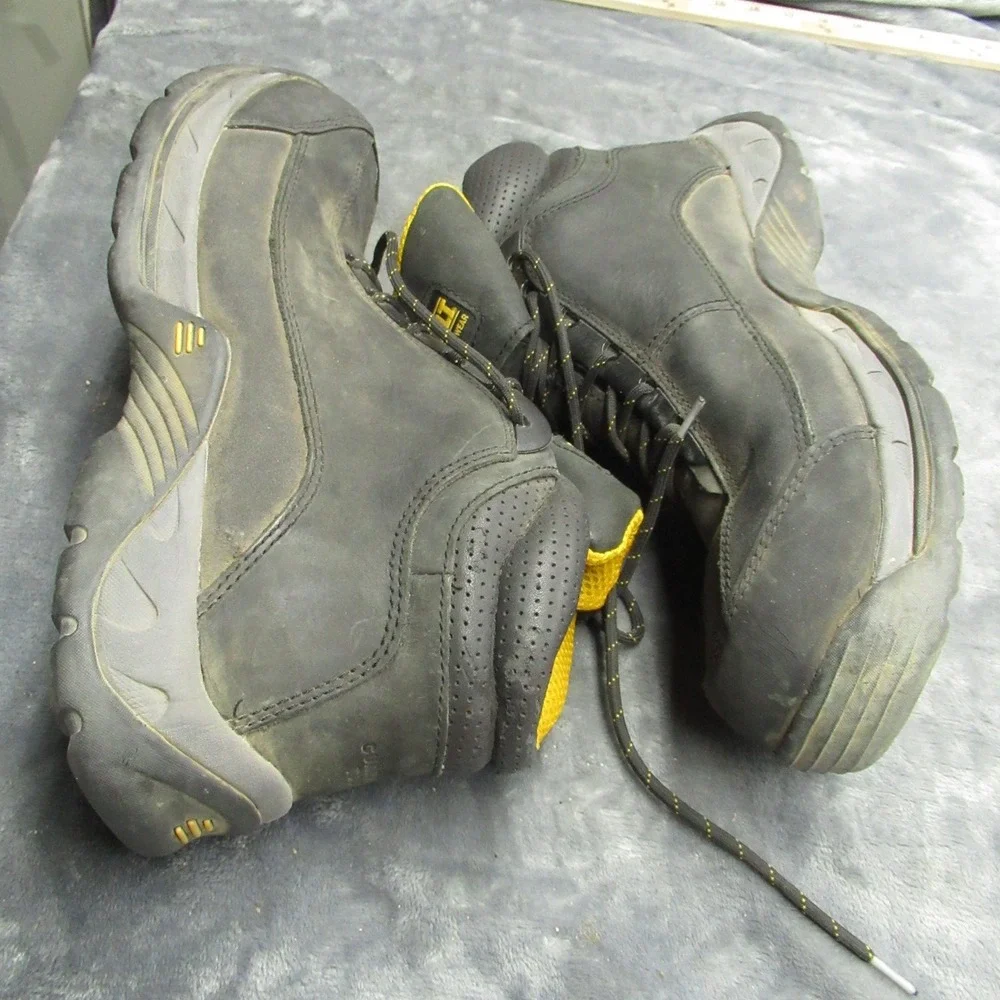 Dewalt Mens Steel Toe‎ Work Boot 12 Black Leather Industrial Rugged Construction